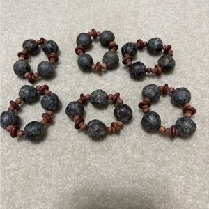 Beaded Napkin Holders Farmhouse Style (6)